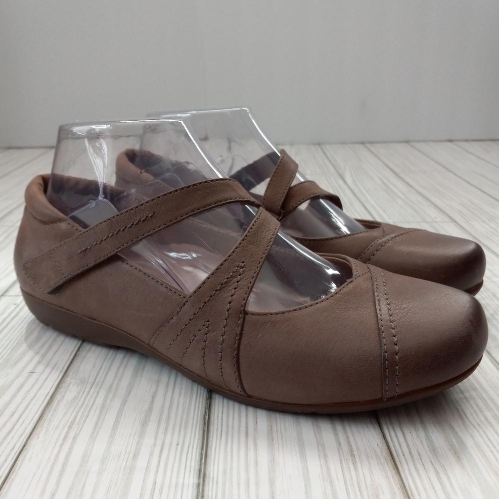 ABEO Tiara Neutral Leather Maryjane Comfort Shoes